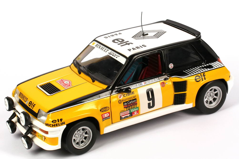 Foto 1:18 Renault R5 Turbo Rallye Monte Carlo 1981 Renault, elf Nr.9, Ragnotti / Andrié (Siegerfahrzeug) Universal Hobbies 4530