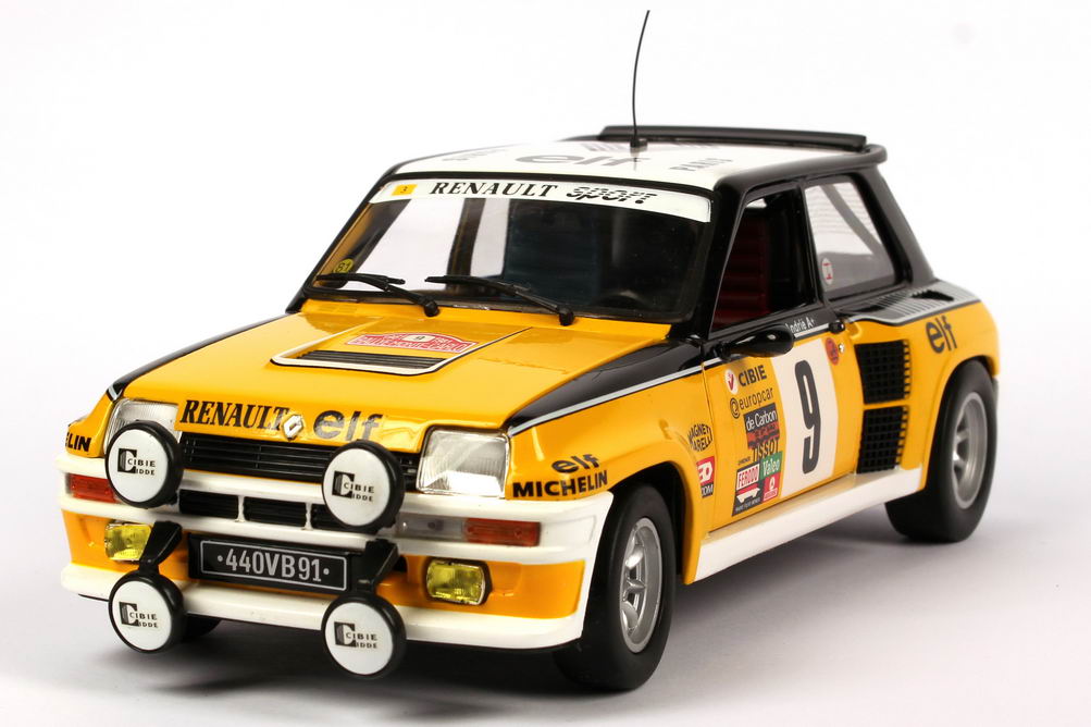 Foto 1:18 Renault R5 Turbo Rallye Monte Carlo 1981 Renault, elf Nr.9, Ragnotti / Andrié (Siegerfahrzeug) Universal Hobbies 4530