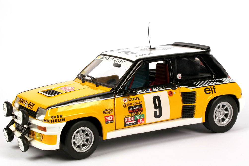 Foto 1:18 Renault R5 Turbo Rallye Monte Carlo 1981 Renault, elf Nr.9, Ragnotti / Andrié (Siegerfahrzeug) Universal Hobbies 4530