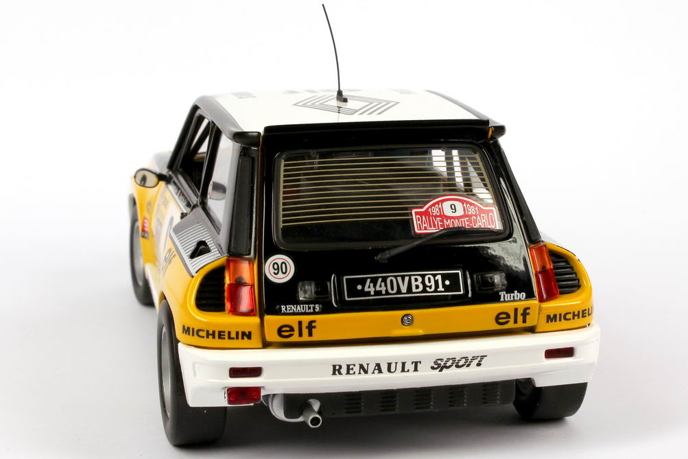 Foto 1:18 Renault R5 Turbo Rallye Monte Carlo 1981 Renault, elf Nr.9, Ragnotti / Andrié (Siegerfahrzeug) Universal Hobbies 4530