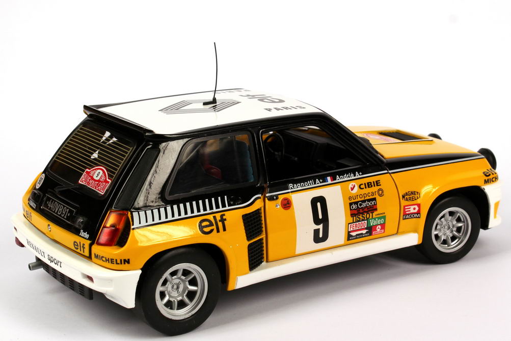Foto 1:18 Renault R5 Turbo Rallye Monte Carlo 1981 Renault, elf Nr.9, Ragnotti / Andrié (Siegerfahrzeug) Universal Hobbies 4530