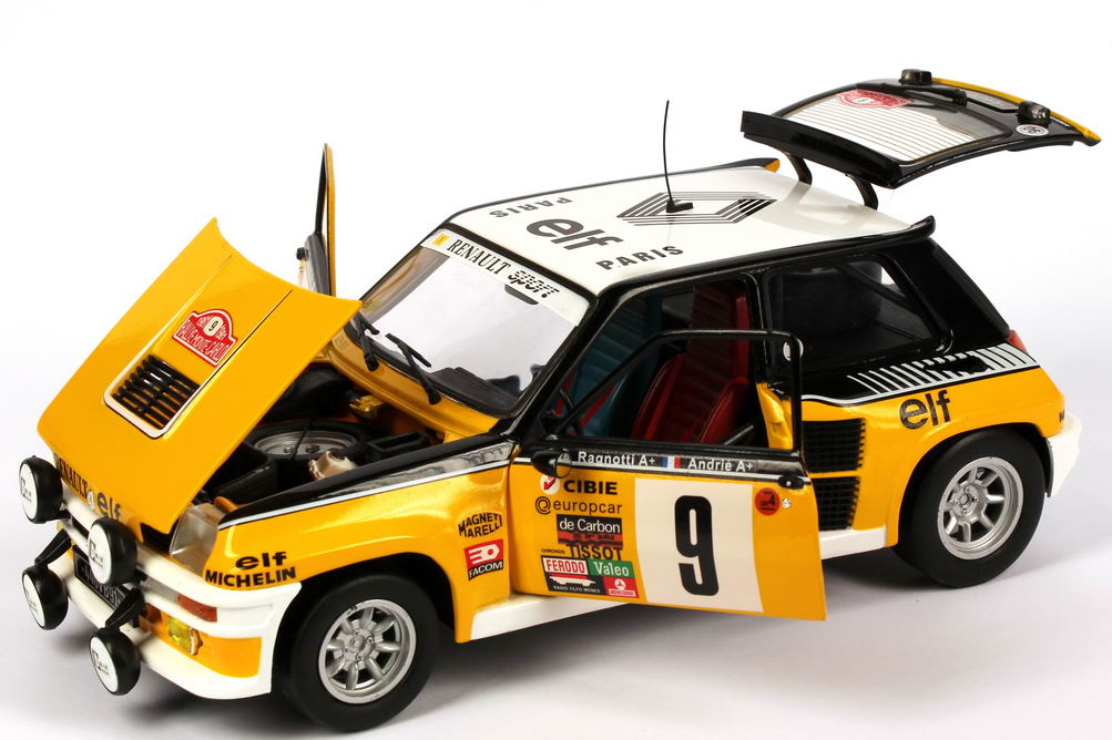 Foto 1:18 Renault R5 Turbo Rallye Monte Carlo 1981 Renault, elf Nr.9, Ragnotti / Andrié (Siegerfahrzeug) Universal Hobbies 4530