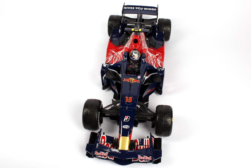 Foto 1:18 Toro Rosso STR3 Formel 1 2008 Red Bull Nr.15, Sebastian Vettel (Sieger Monza, GP Italien) Minichamps 150080015
