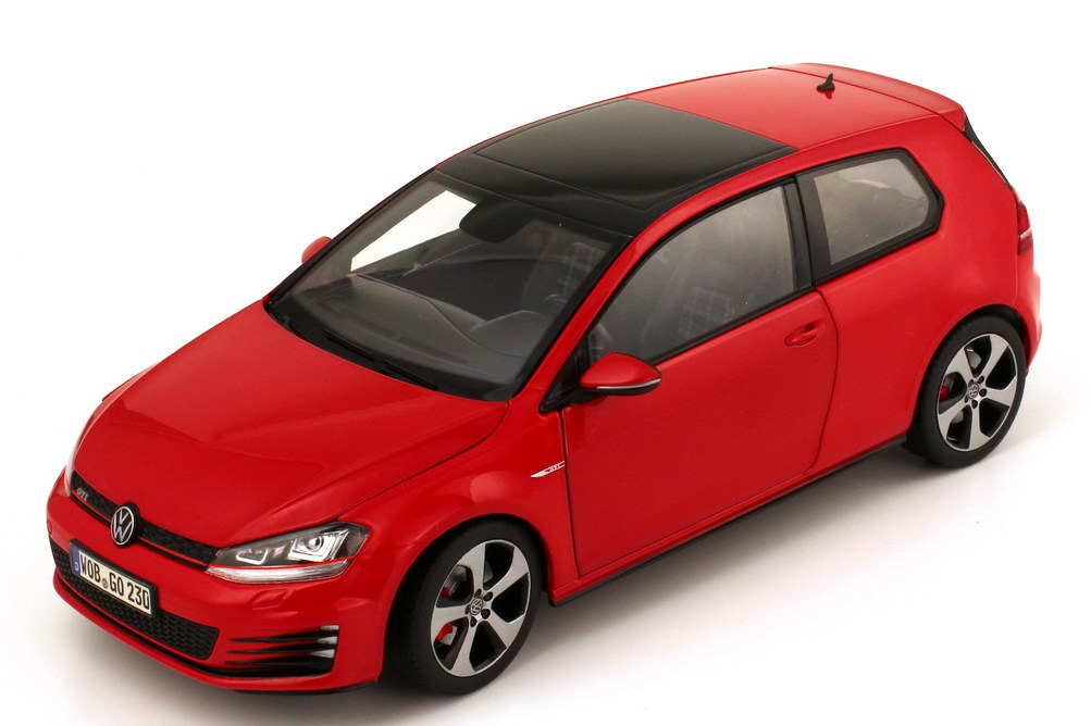 Foto 1:18 VW Golf VII GTI 2013 2türig tornado-rot Werbemodell Norev 5G3099302BFC