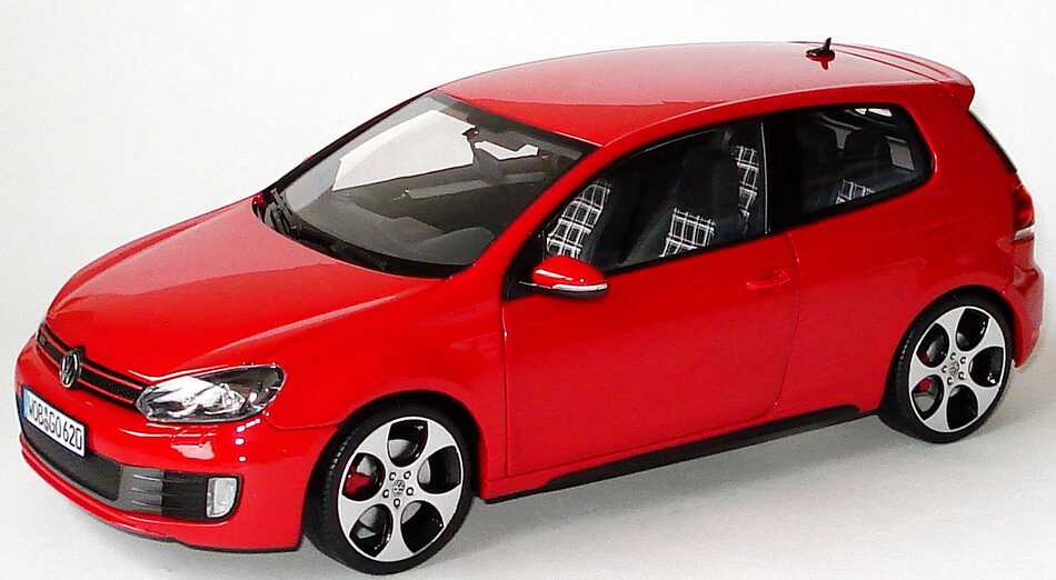 Foto 1:18 VW Golf VI GTI 3türig tornadorot Werbemodell Norev 5K3099302Y3D