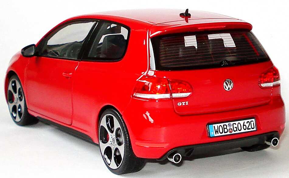 Foto 1:18 VW Golf VI GTI 3türig tornadorot Werbemodell Norev 5K3099302Y3D