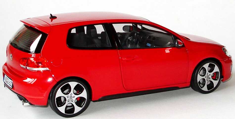 Foto 1:18 VW Golf VI GTI 3türig tornadorot Werbemodell Norev 5K3099302Y3D
