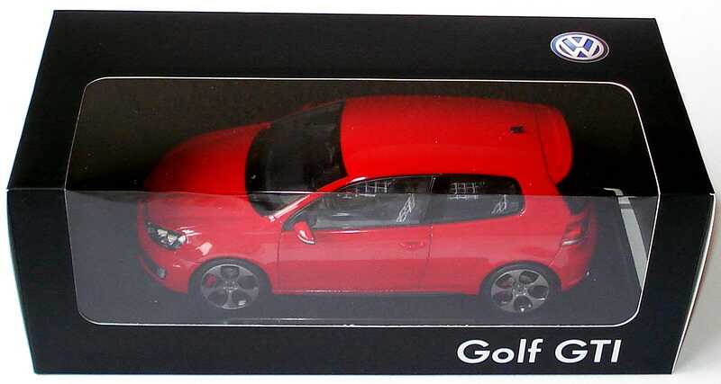 Foto 1:18 VW Golf VI GTI 3türig tornadorot Werbemodell Norev 5K3099302Y3D