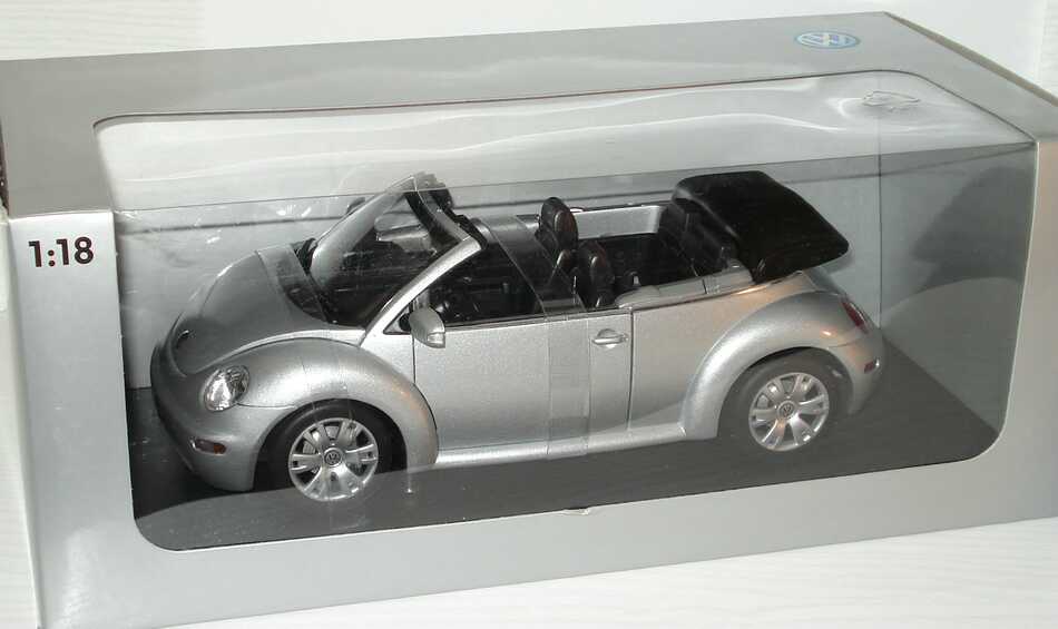 Foto 1:18 VW New Beetle Cabrio silber-met. Werbemodell Gateway 01284