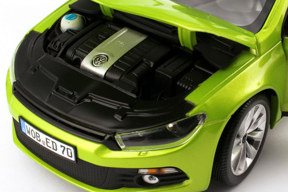 Foto 1:18 VW Scirocco III 2.0 TSI vipern-grün-met. Werbemodell Norev 1k8099302AR6T