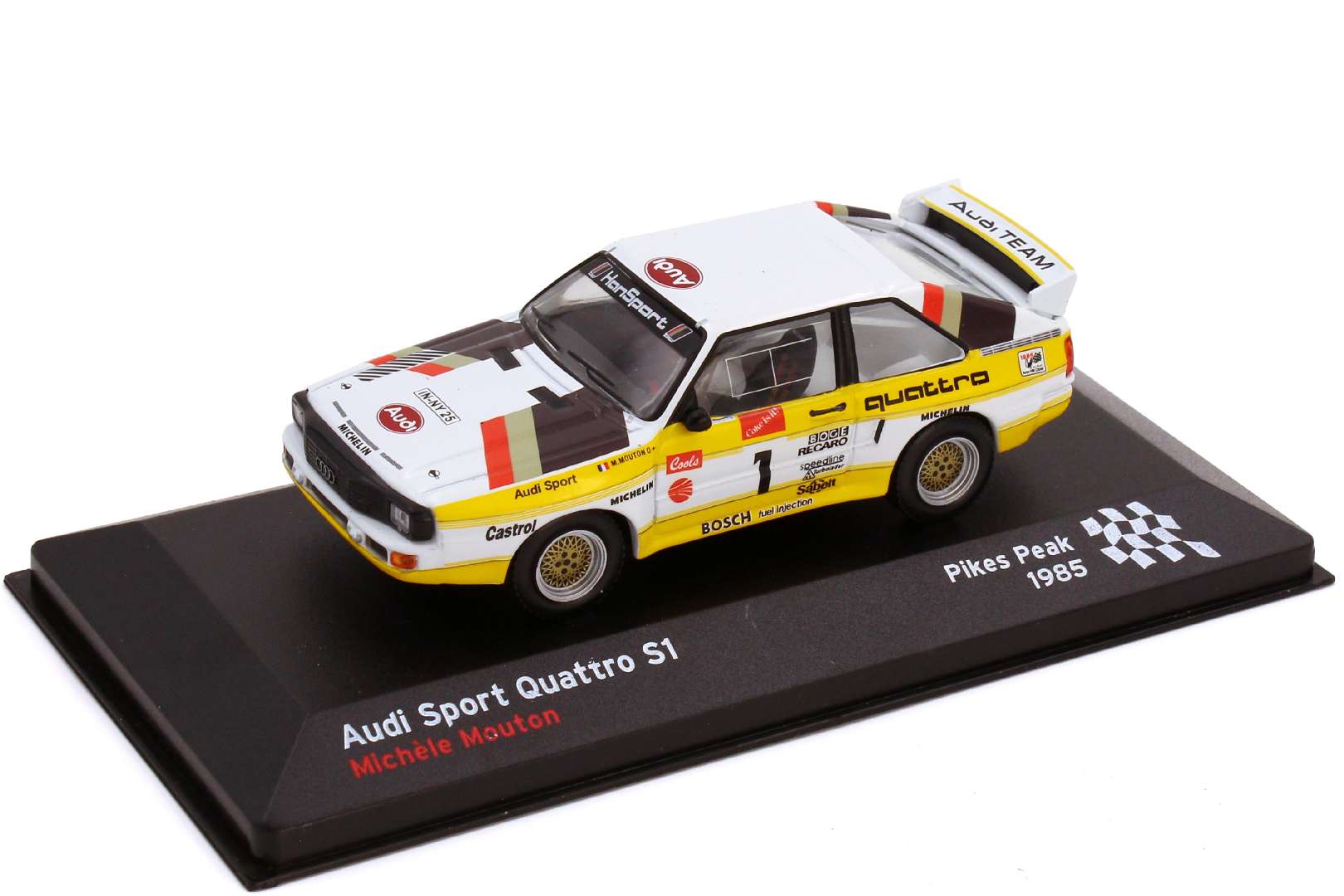 Foto 1:43 Audi Sport quattro Pikes Peak 1985 Audi Team Nr.1 Mouton - Ixo