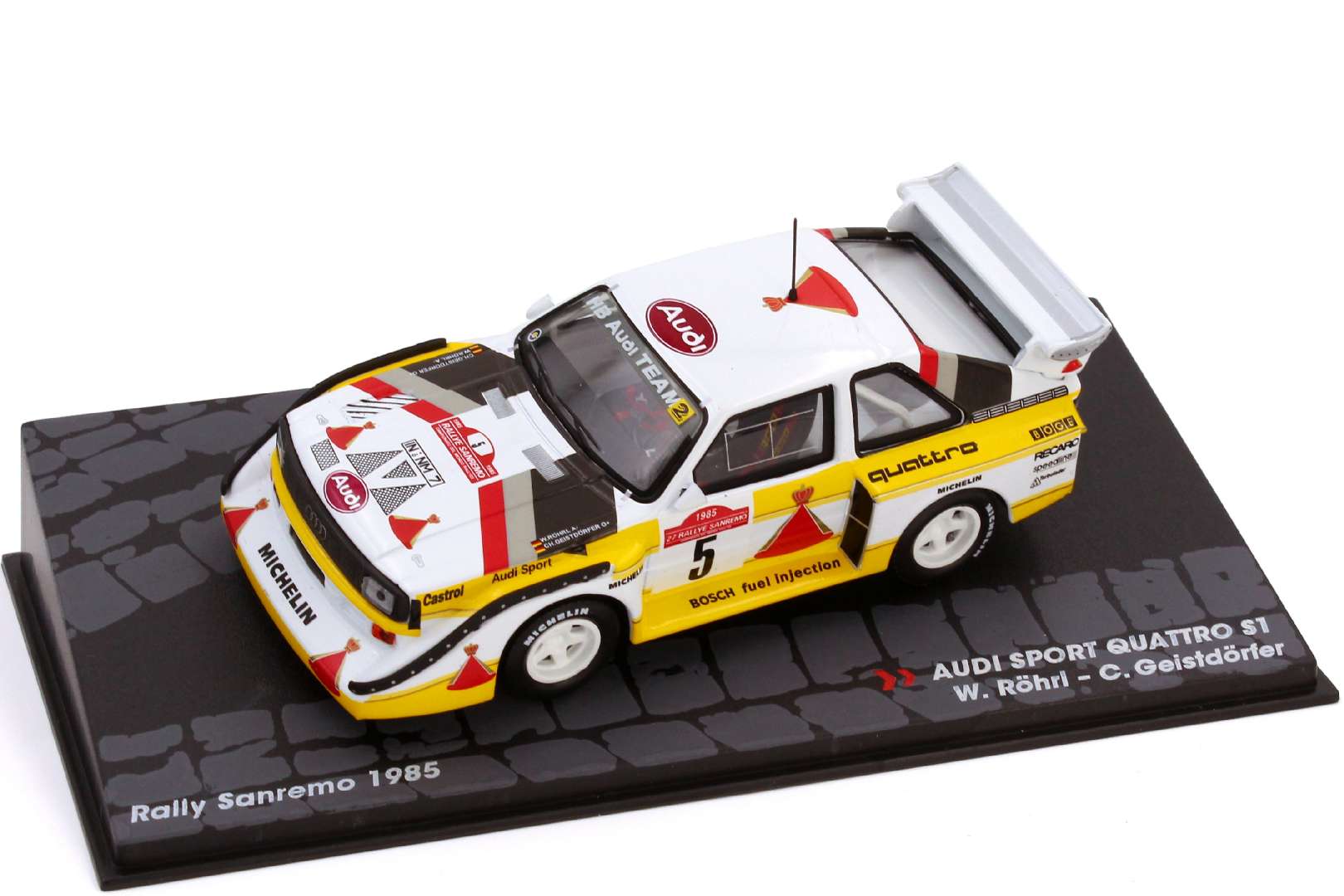 Foto 1:43 Audi Sport quattro S1 Rallye San Remo 1985 Nr.5 - Röhrl Geistdörfer - Ixo Altaya