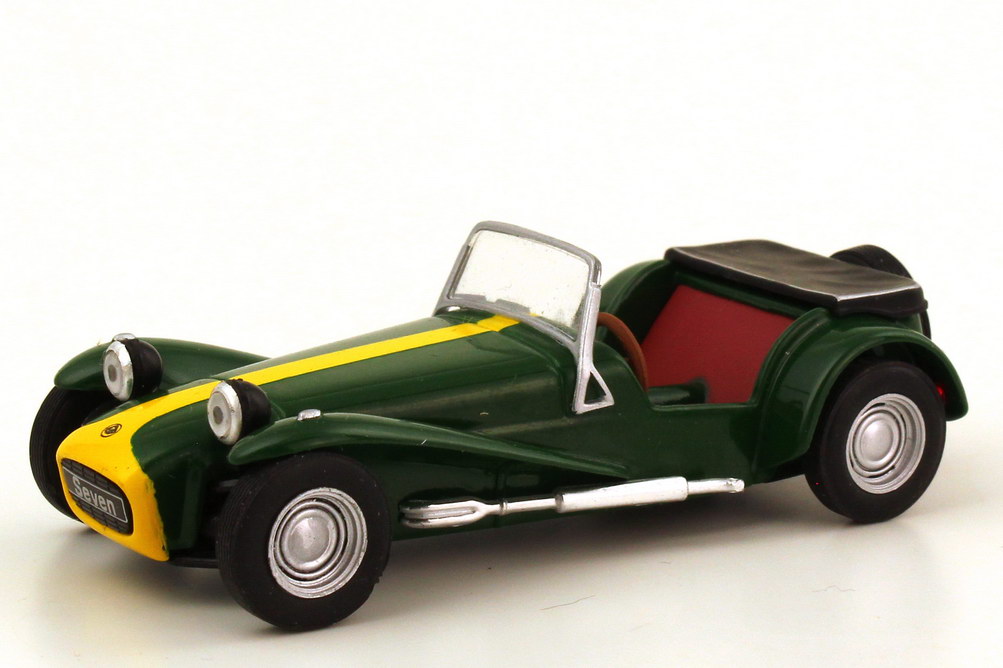Foto 1:43 Lotus Super Seven Serie II 1967 grün gelb - Solido S4400500