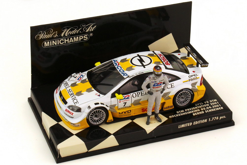 【MINICHAMPS】OPEL V8DTM 2001 #M2 Minichamps 1:43 Opel Astra V8 Coupe 2000 #17 DTM 2001 Hubert