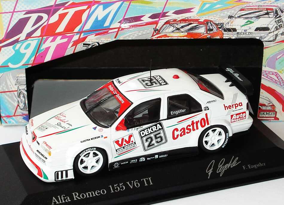 Foto 1:43 Alfa Romeo 155 V6 TI DTM 1994 Engstler, Herpa, Kein Alkohol am Steuer Nr.25, Engstler Minichamps 430940125