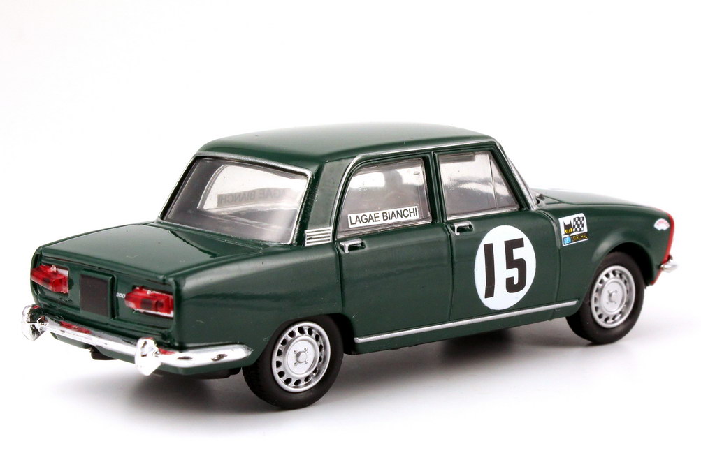 Foto 1:43 Alfa Romeo 1750 Berlina 24h Spa 1968 Nr.15, Lagae / Bianchi Metro AtlasVerlag