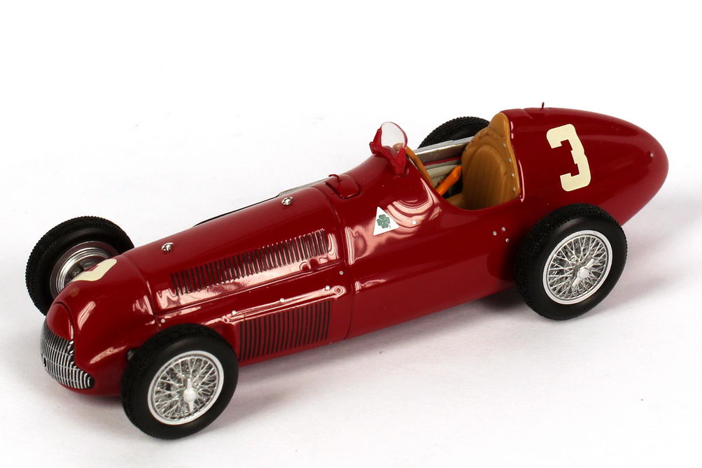 Foto 1:43 Alfa Romeo Alfetta 159 Formel 1 1951 Nr.3, C. Sanesi (British GP, 6. Platz) Minichamps 400511203