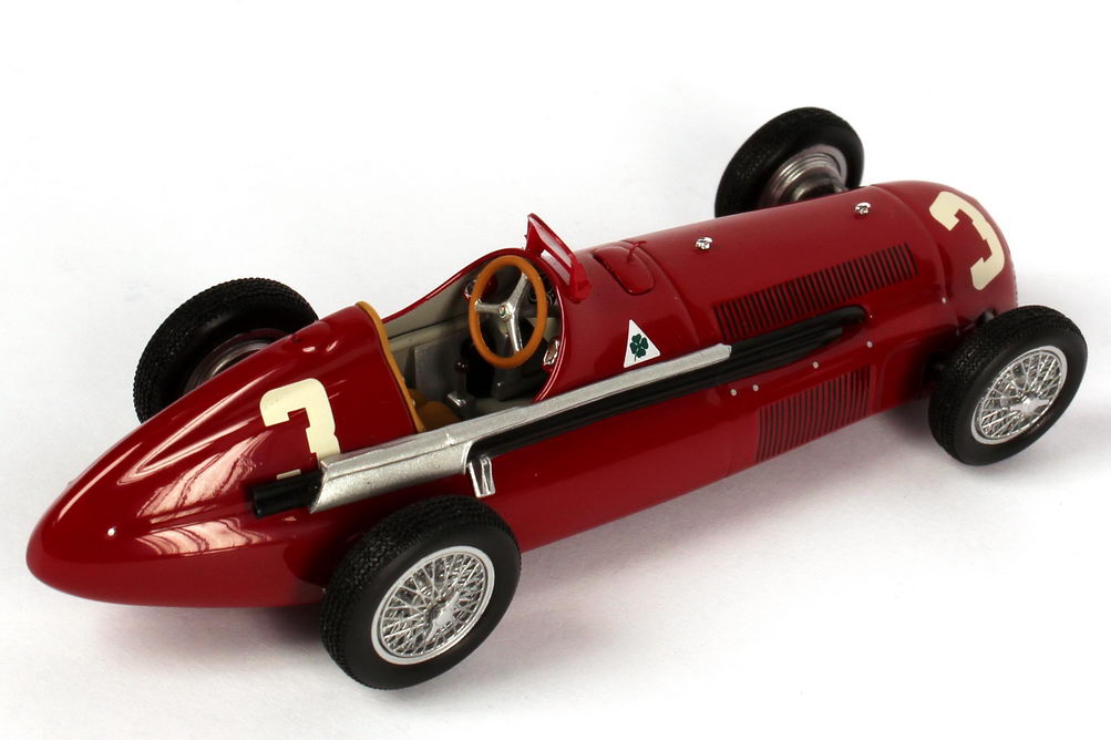Foto 1:43 Alfa Romeo Alfetta 159 Formel 1 1951 Nr.3, C. Sanesi (British GP, 6. Platz) Minichamps 400511203