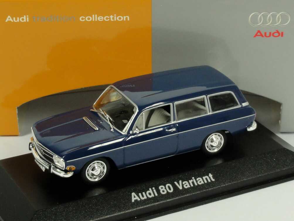 Foto 1:43 Audi 80 Variant dunkelblau Werbemodell Minichamps 5030200503