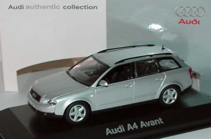 Foto 1:43 Audi A4 Avant 3.0 quattro (B6) lichtsilber-met. Werbemodell Minichamps 5010104213