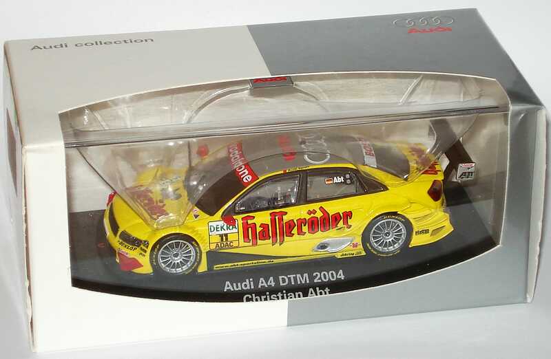 Foto 1:43 Audi A4 DTM 2004 Hasseröder Nr.11, Christian Abt Werbemodell Minichamps 5020400503