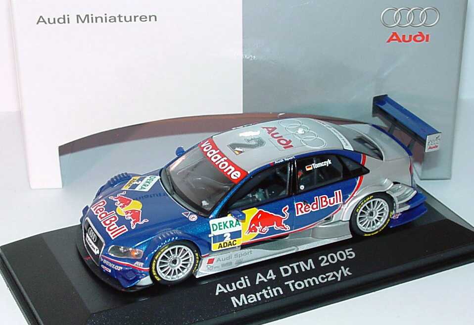 Foto 1:43 Audi A4 DTM 2005 Red Bull Nr.2, Martin Tomczyk Werbemodell Minichamps 5020500203