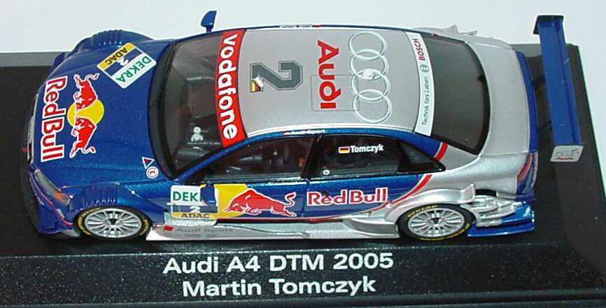 Foto 1:43 Audi A4 DTM 2005 Red Bull Nr.2, Martin Tomczyk Werbemodell Minichamps 5020500203