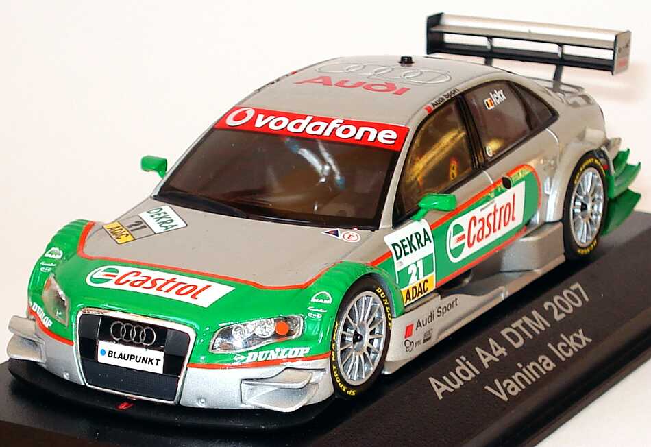Foto 1:43 Audi A4 DTM 2007 Castrol Nr.21, Vanina Icks Werbemodell Minichamps 5020700193