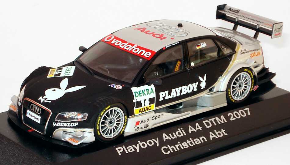 Foto 1:43 Audi A4 DTM 2007 Playboy Nr.16, Christian Abt Werbemodell Minichamps 5020700153