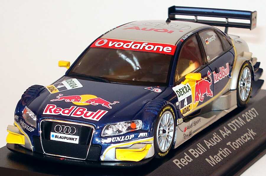 Foto 1:43 Audi A4 DTM 2007 Red Bull Nr.4, Martin Tomczyk Werbemodell Minichamps 5020700133