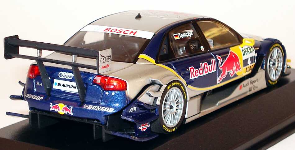 Foto 1:43 Audi A4 DTM 2007 Red Bull Nr.4, Martin Tomczyk Werbemodell Minichamps 5020700133