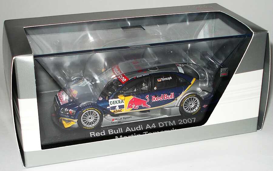 Foto 1:43 Audi A4 DTM 2007 Red Bull Nr.4, Martin Tomczyk Werbemodell Minichamps 5020700133
