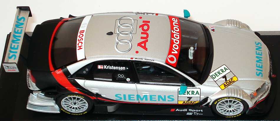 Foto 1:43 Audi A4 DTM 2007 Siemens Nr.7, Tom Kristensen Werbemodell Minichamps 5020700123