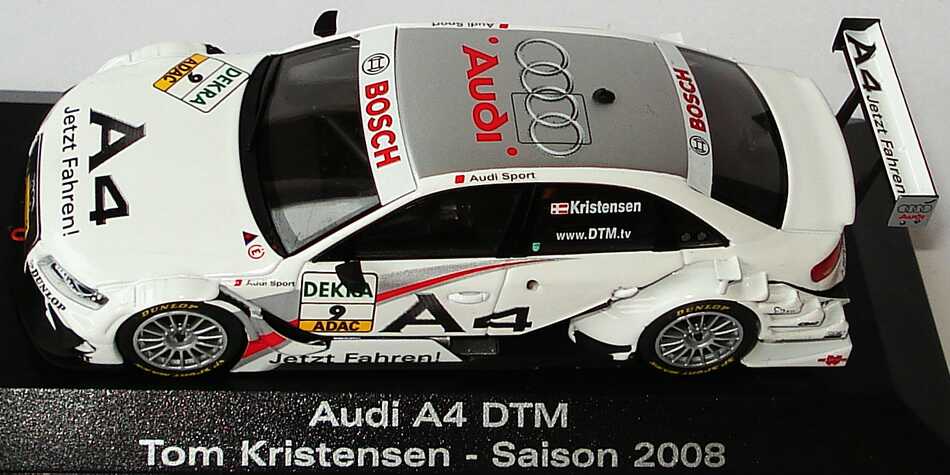 Foto 1:43 Audi A4 DTM 2008 Abt, A4 - Jetzt fahren Nr.9, Tom Kristensen Werbemodell Minichamps 5020800143