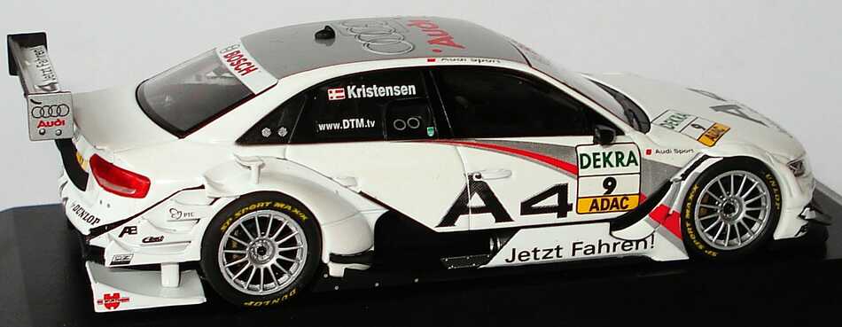 Foto 1:43 Audi A4 DTM 2008 Abt, A4 - Jetzt fahren Nr.9, Tom Kristensen Werbemodell Minichamps 5020800143