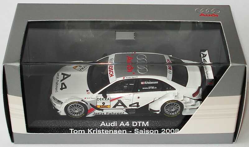 Foto 1:43 Audi A4 DTM 2008 Abt, A4 - Jetzt fahren Nr.9, Tom Kristensen Werbemodell Minichamps 5020800143