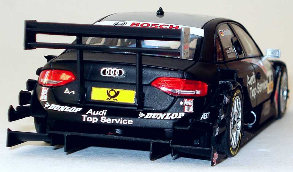 Foto 1:43 Audi A4 DTM 2008 Abt, GW:plus, Top Service Nr.10, Timo Scheider Werbemodell Minichamps 5020800113