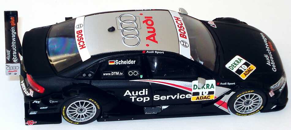 Foto 1:43 Audi A4 DTM 2008 Abt, GW:plus, Top Service Nr.10, Timo Scheider Werbemodell Minichamps 5020800113