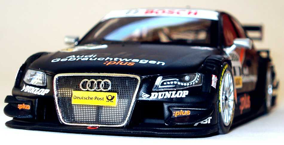 Foto 1:43 Audi A4 DTM 2008 Abt, GW:plus, Top Service Nr.10, Timo Scheider Werbemodell Minichamps 5020800113