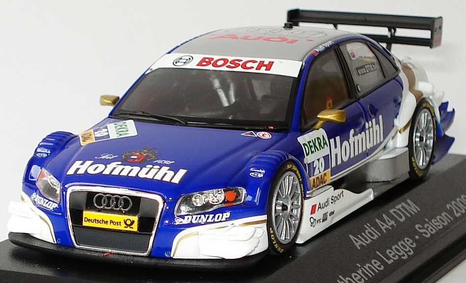 Foto 1:43 Audi A4 DTM 2008 (Modell 2006) Futurecom-TME, Hofmühl Nr.20, Katherine Legge Werbemodell Minichamps 5020800193