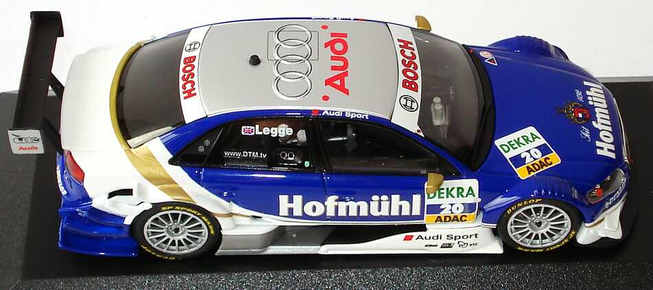 Foto 1:43 Audi A4 DTM 2008 (Modell 2006) Futurecom-TME, Hofmühl Nr.20, Katherine Legge Werbemodell Minichamps 5020800193