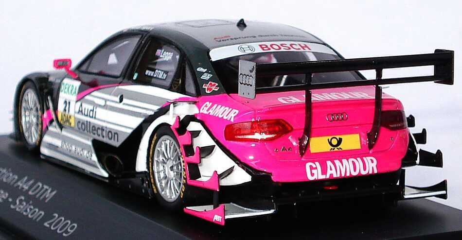 Foto 1:43 Audi A4 DTM 2009 (Modell 2008) Abt, Audi Collection Nr.21, Katherine Legge Werbemodell Spark 5020900193