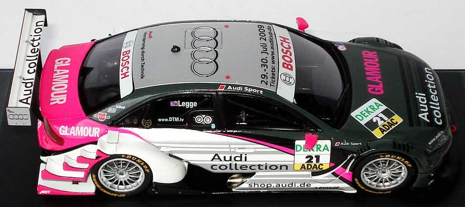 Foto 1:43 Audi A4 DTM 2009 (Modell 2008) Abt, Audi Collection Nr.21, Katherine Legge Werbemodell Spark 5020900193