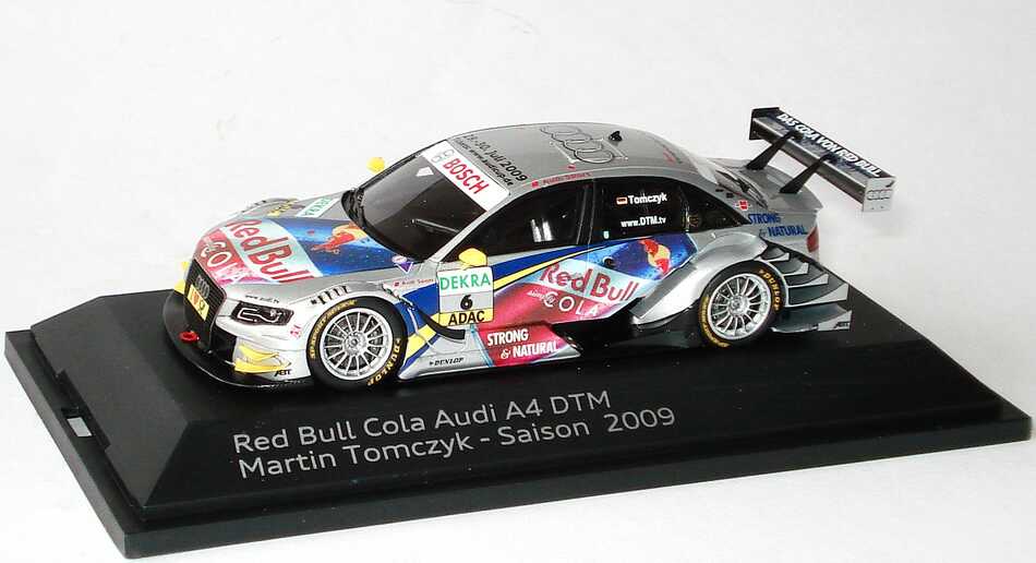 Foto 1:43 Audi A4 DTM 2009 Abt, Red Bull Cola Nr.6, Martin Tomczyk Werbemodell Spark 5020900143