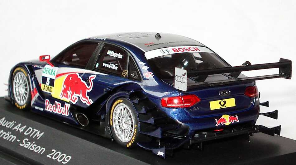 Foto 1:43 Audi A4 DTM 2009 Abt, Red Bull Nr.5, Mattias Ekström Werbemodell Spark 5020900123