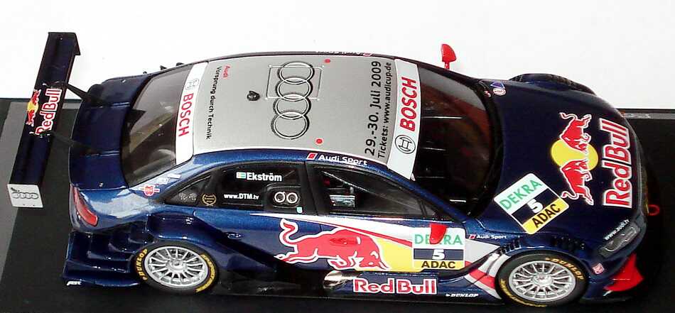 Foto 1:43 Audi A4 DTM 2009 Abt, Red Bull Nr.5, Mattias Ekström Werbemodell Spark 5020900123