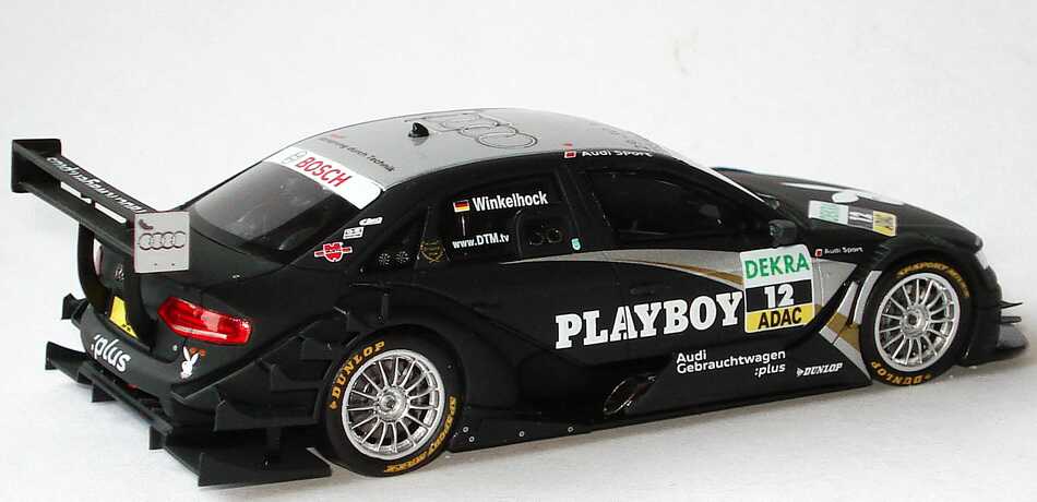 Foto 1:43 Audi A4 DTM 2009 (Modell 2008) Rosberg, Playboy Nr.12, Markus Winkelhock Werbemodell Spark 5020900163