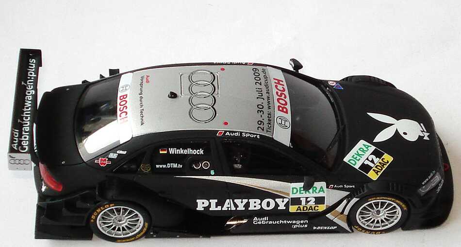 Foto 1:43 Audi A4 DTM 2009 (Modell 2008) Rosberg, Playboy Nr.12, Markus Winkelhock Werbemodell Spark 5020900163