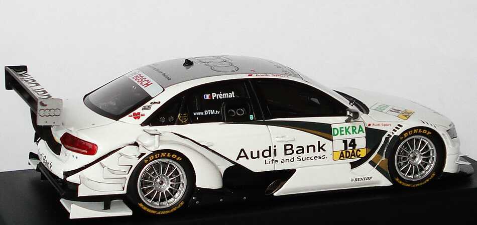 Foto 1:43 Audi A4 DTM 2009 (Modell 2008) Phoenix, Audi Bank Nr.14, Alexandre Prémat Werbemodell Spark 5020900183