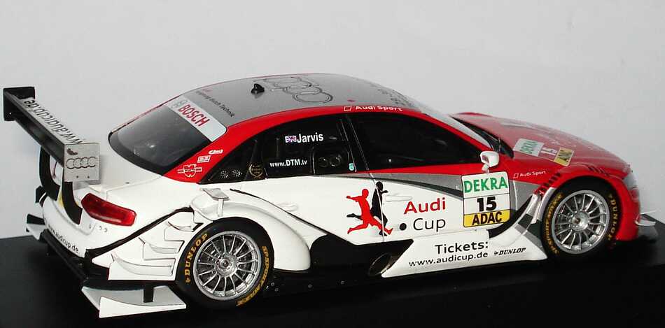 Foto 1:43 Audi A4 DTM 2009 (Modell 2008) Phoenix, Audi Cup Nr.15, Oliver Jarvis Werbemodell Spark 5020900173